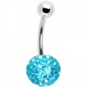 Piercing Nombril Boule Cristal Recouverte de Resine