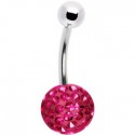 Piercing Nombril Boule Cristal Recouverte de Resine